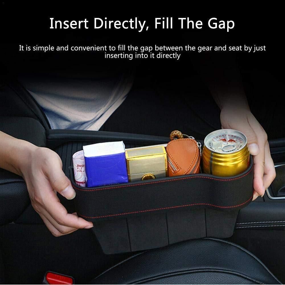 PU Leather Car Console Seat Side Organizer