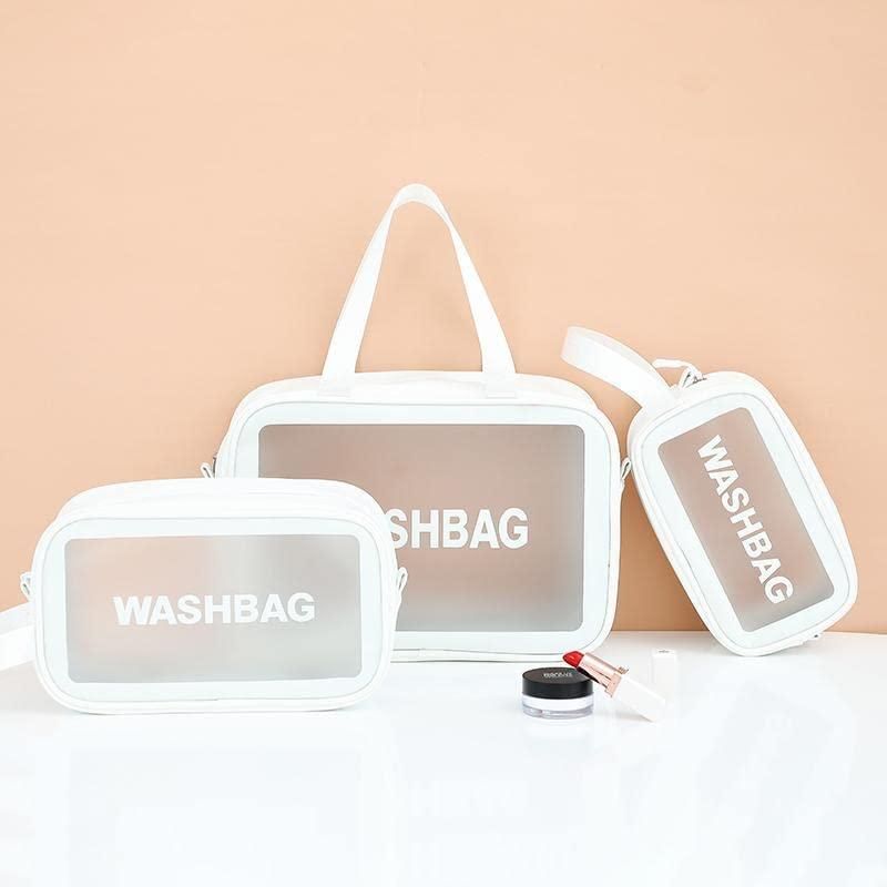 Clear Makeup Pouch Set (Set of 3)