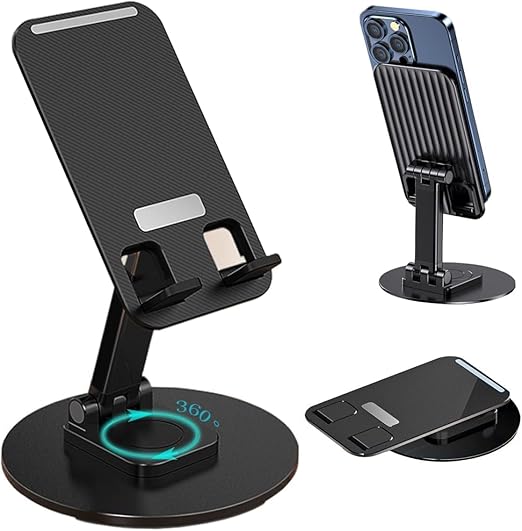 Mobile Phone Stand with 360 Rotation and adjustable Height