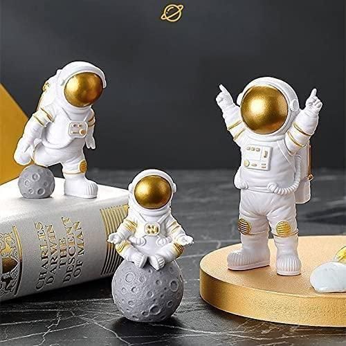 Astronaut Spaceman Statue Set of 3