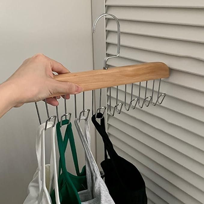 Multifunctional Wooden Hanger (Pack of 2)