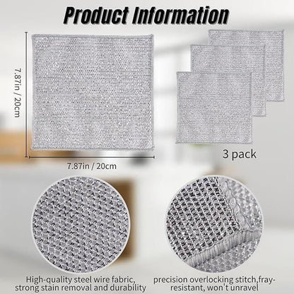 Dishwashing Rags for Wet and Dry Pack of 10