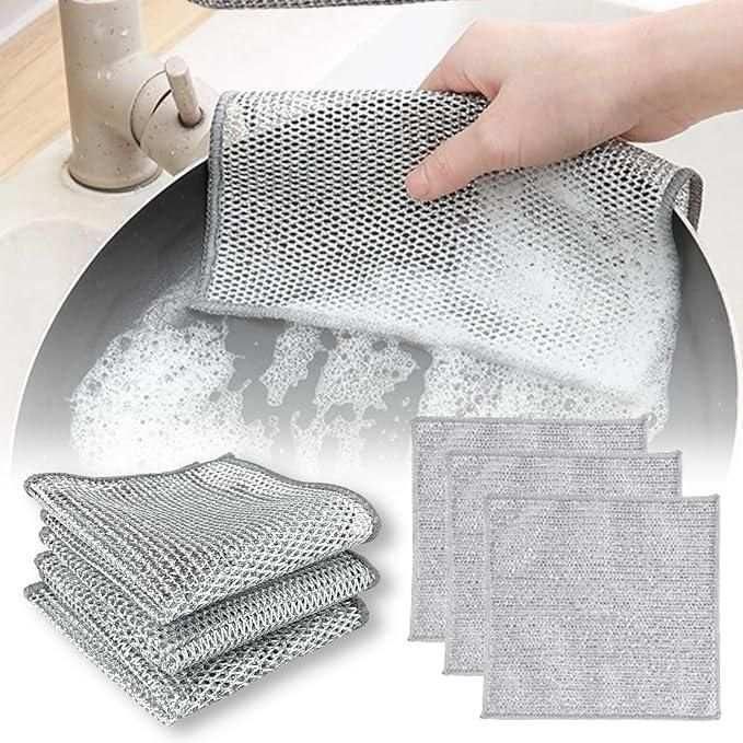 Dishwashing Rags for Wet and Dry Pack of 10