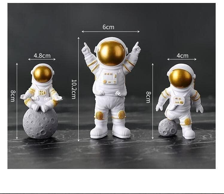 Astronaut Spaceman Statue Set of 3