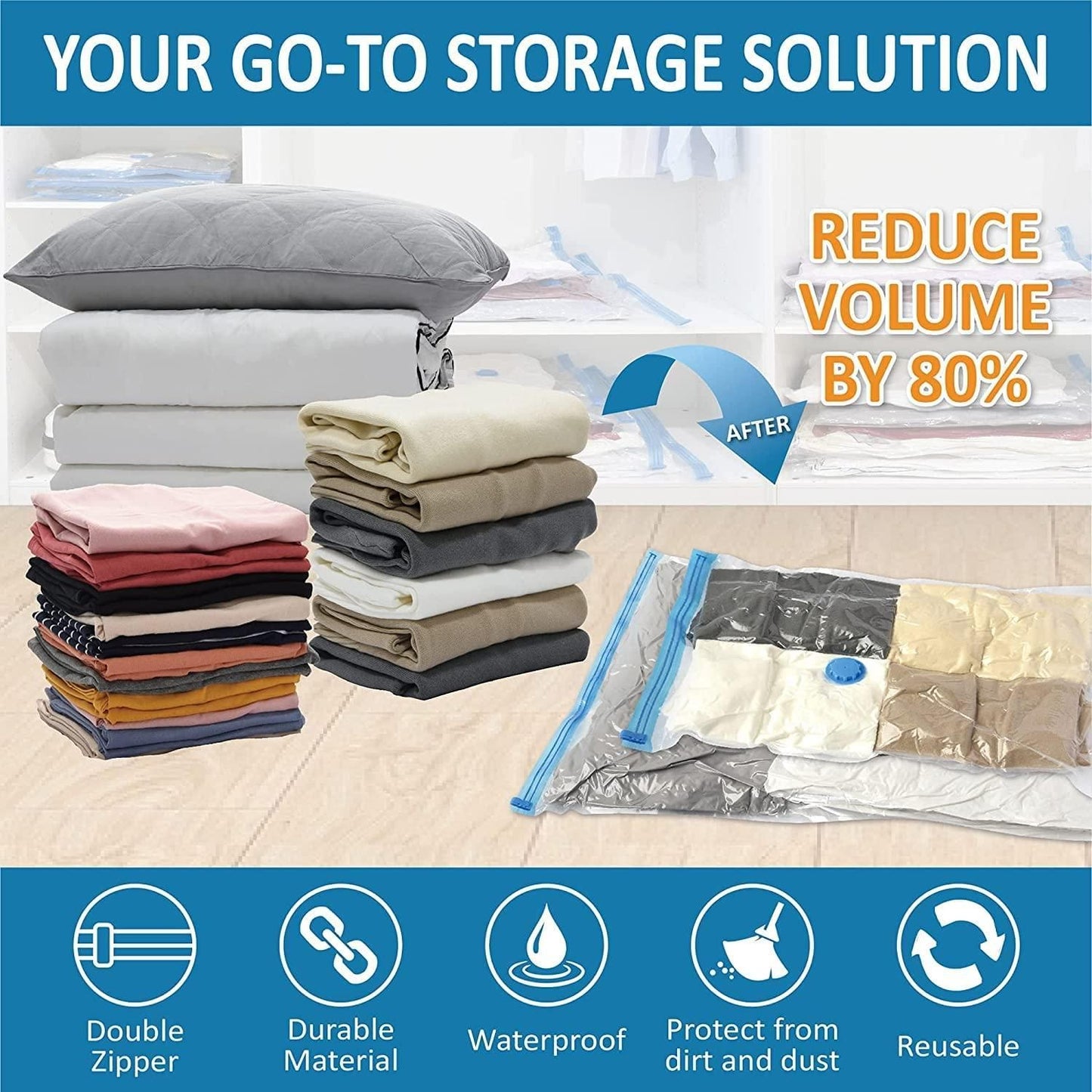 Compression Storage Bags  (Pack of 5)