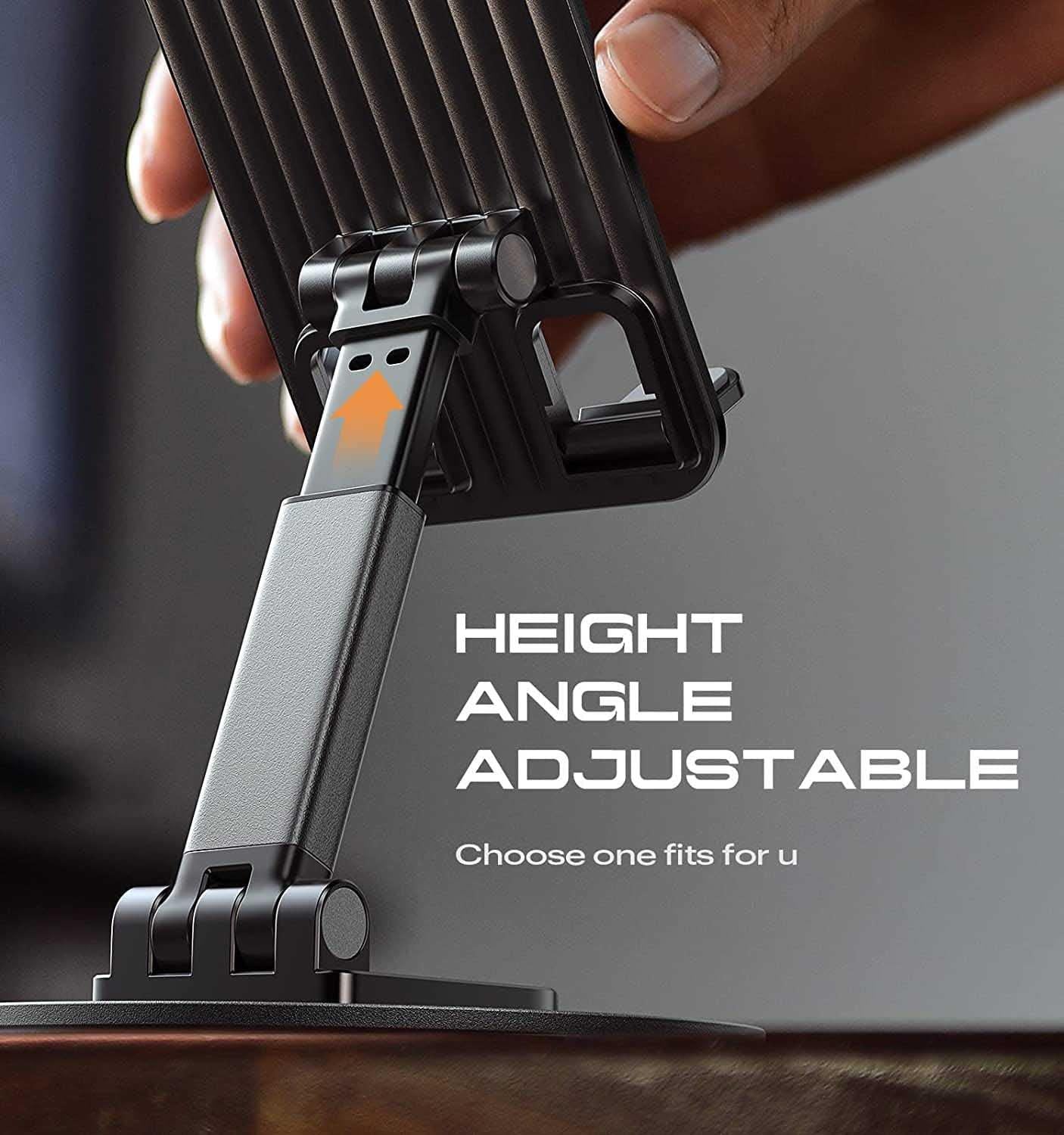 Mobile Phone Stand with 360 Rotation and adjustable Height