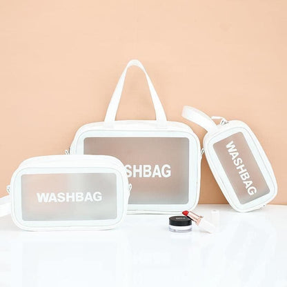 Clear Makeup Pouch Set (Set of 3)