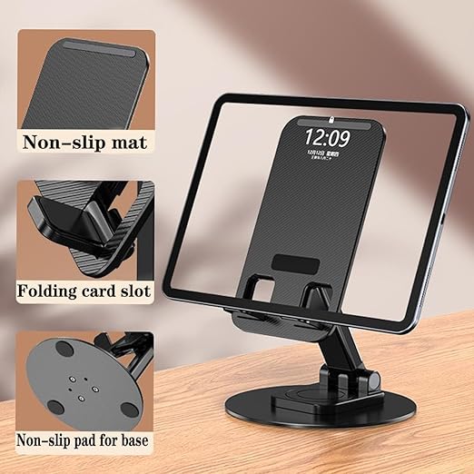 Mobile Phone Stand with 360 Rotation and adjustable Height