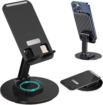 Mobile Phone Stand with 360 Rotation and adjustable Height