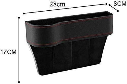 PU Leather Car Console Seat Side Organizer