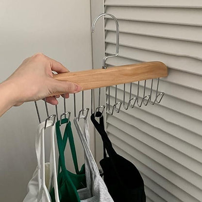 Multifunctional Wooden Hanger (Pack of 2)