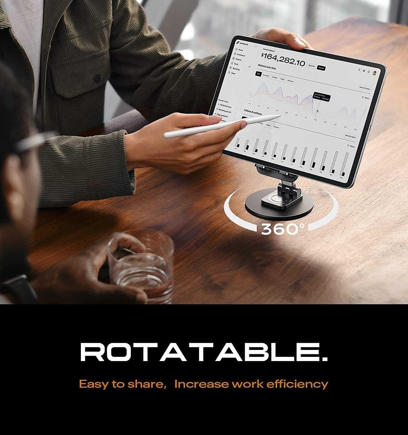 Mobile Phone Stand with 360 Rotation and adjustable Height