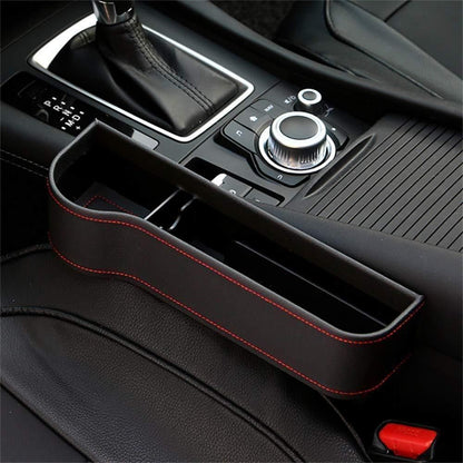 PU Leather Car Console Seat Side Organizer